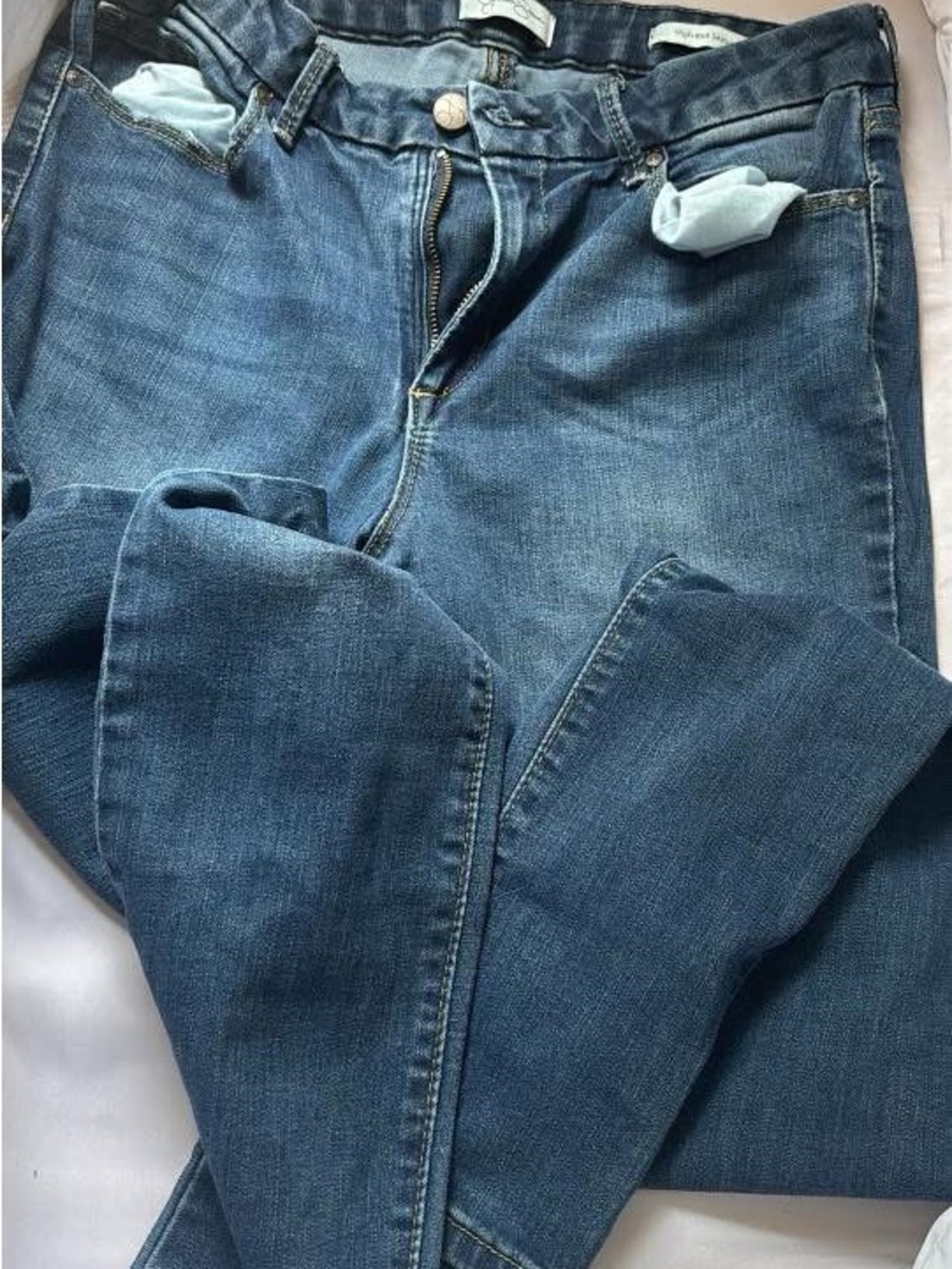 Men's Blue Denim Jeans - Classic Straight Fit